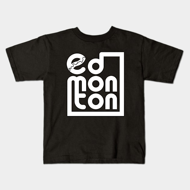 Edmonton outside the box Kids T-Shirt by Edmonton River